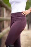 Hv Polo Rijbroek Elena full grip Dark Berry