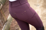 Hv Polo Rijbroek Elena full grip Dark Berry